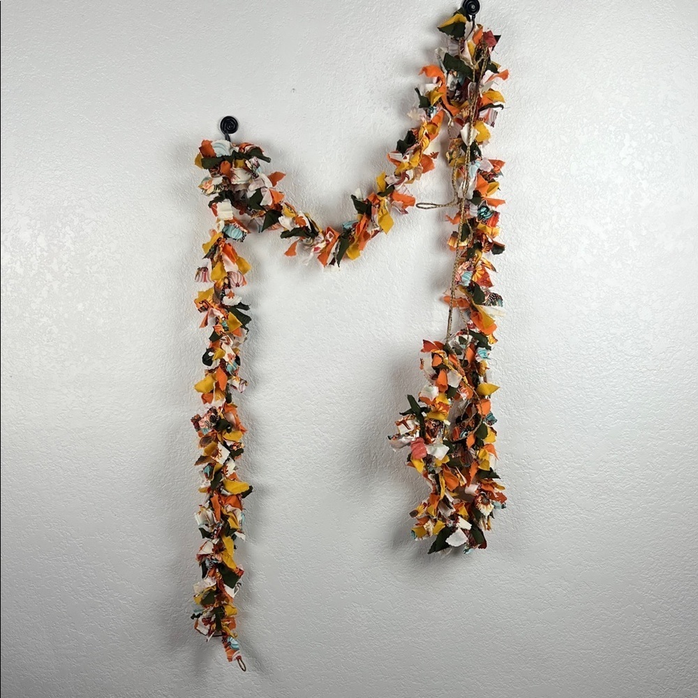 Fall Autumn Pumpkin Fabric‎ Garland Wall Decor 10feet long Holiday Decoration